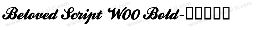 Beloved Script W00 Bold字体转换